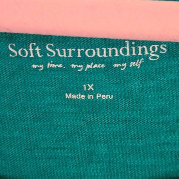 Soft Surroundings Marchesa Dress A Line Sustainable Exposed Seam Dress Size 1X - Picture 9 of 11